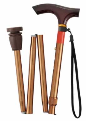 テイコブ折りたたみ式伸縮フレキシブルステッキ EOF14 長さ79.5～89.5cm 身長約150～170cmの説明