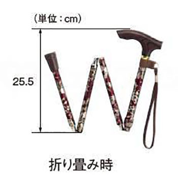 ハッピーステッキ EOP-107 長さ79～86.5cm 身長約150～170cmの説明