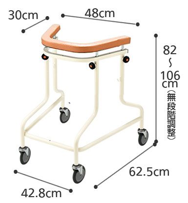 非課税】らくらくあるくくん ネスティング歩行器 Rkun-S｜車輪付歩行器
