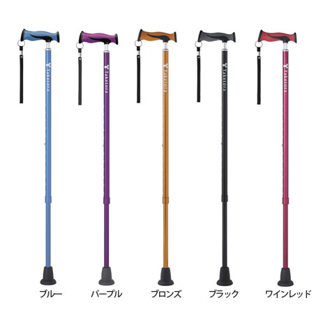 バンブーステッキ 伸縮杖  長さ68～96cm 身長約：132～188cm のカラー（色）