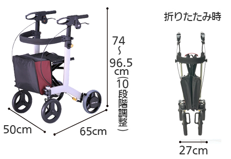 安寿　リトルターン2　抑速プラス(リニューアル)の寸法図