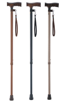 ベストステッキー（杖・つえ）アルミ軽量伸縮タイプ径22mm