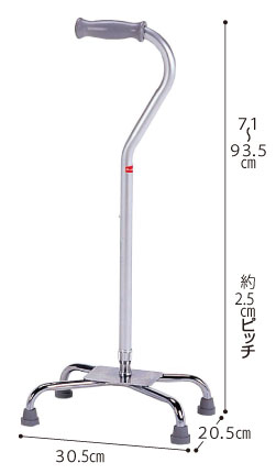 Day's 四点支持杖 低重心 大の説明