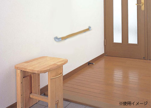 室内用補助手すり おにぎり形手すり I型 BR-522の設置例