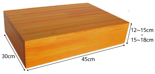 ウットリー木製玄関踏み台 玄関台・式台 45×30の説明