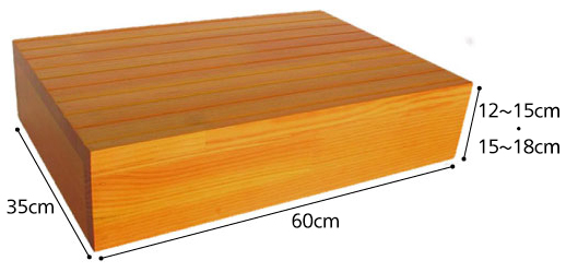 ウットリー木製玄関踏み台 玄関台・式台 60×35の説明