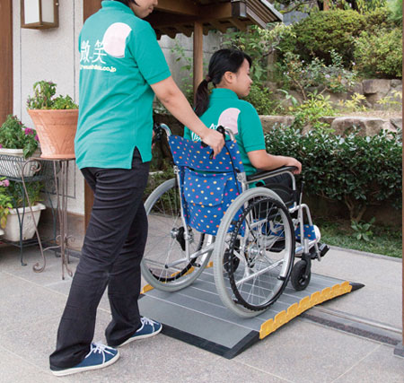 段ない・ス ロールタイプスロープ 250cm 段差解消屋外用スロープ・渡し板の説明