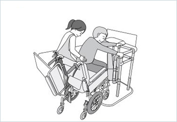 １人でも介助できます。