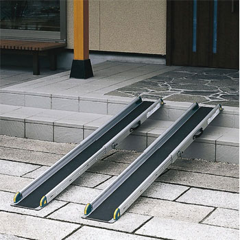ワンタッチスロープ 屋外用段差解消スロープ対応段差高さ：約10〜40cm