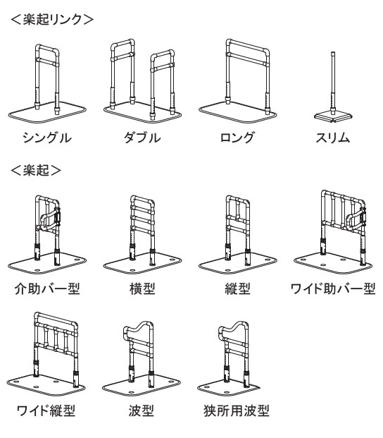 13周年記念イベントが山崎産業 楽起（らっきぃ）リンク／ロング YM-128L-ST 介護 手すり 福祉 医療 便利 介護用品