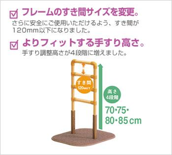 立ち上がり補助手すり たちあっぷ（ステンレス） CKA-14 使用場所 