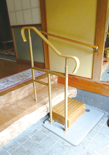 玄関用ベストサポート手すり 2 1 片側手すり 上がりかまち高さ 40cm対応 玄関手すり 手摺 介護用品の通販 販売店 品揃え日本最大級 快適空間スクリオ