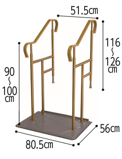 玄関用ベストサポート手すり 2 2 両側手すり 上がりかまち高さ 40m対応 玄関手すり 手摺 介護用品の通販 販売店 品揃え日本最大級 快適空間スクリオ
