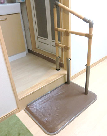 あがりかまち用たちあっぷミニ スライドベース無片手すり CKG-04
