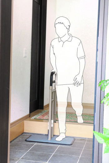BS小桜 コンパクトタイプ置くだけ手すりの説明