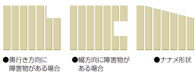 風呂用段差解消すのこ【楽作】の製作可能な形状