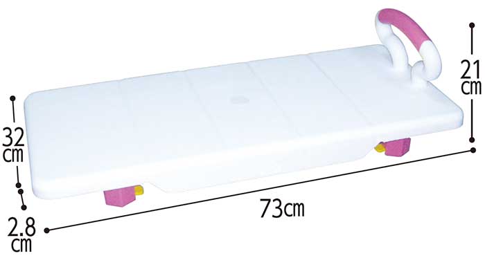 浴槽ボード（YB001） バスボードの寸法図