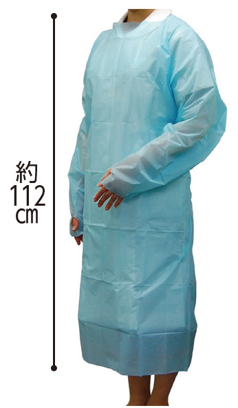 竹虎 ビニールエプロンE 使い捨て介助用エプロン 1ケース（1箱10枚入り×12箱）