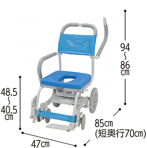 ウチヱシャワー車椅子くるくるチェアD /U型シート商品の仕様