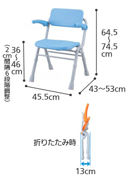 人気特価 パナソニック シャワーチェア AirミドルSPワンタッチ PN-L41831D オレンジ erlings.com