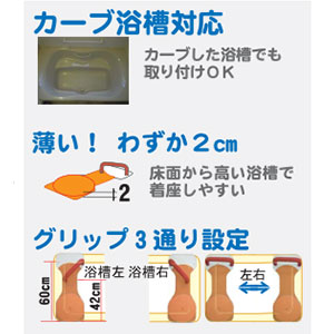 福浴 回転バスボードLサイズ FKB-01-L | 介護用品・福祉用具の専門通販