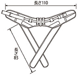 テイコブX型入浴用介助ベルト(M) AB11の説明