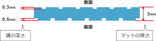 浴室すべり止めマット ダイヤタッチハイ 防カビ加工