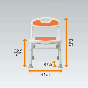 お風呂椅子 選べる４色 サテライト 福浴軽量コンパクトシャワーチェアー 高さ調節