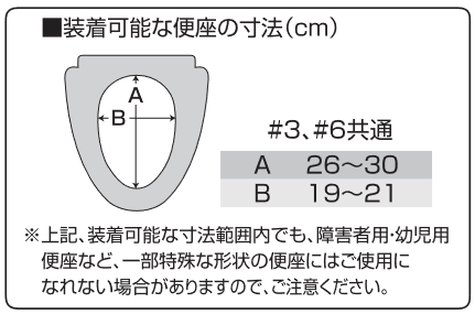 補高便座やわらかのサイズ