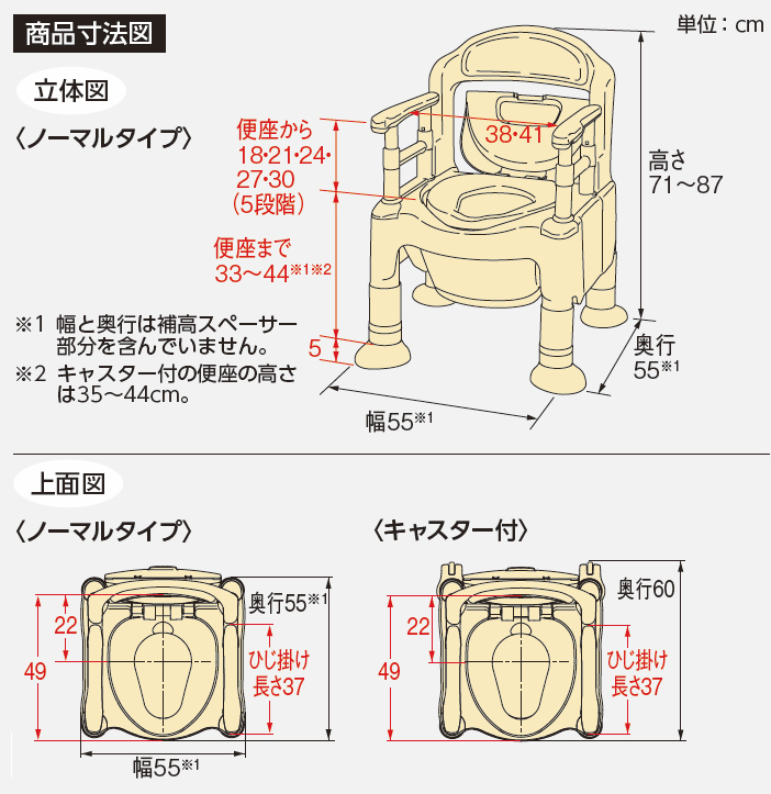 アロン化成・安寿 ポータブルトイレちびくまくんFX-CP 消臭消耗品 