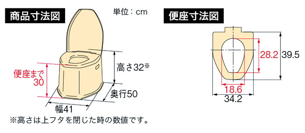 安寿 アロン化成・安寿ポータブルトイレ SP 533-222｜家具調