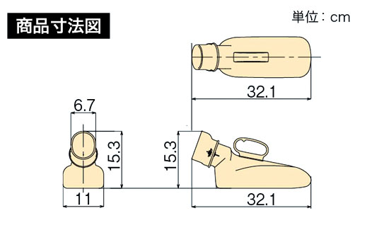 ユリフィット尿器 男性用の説明
