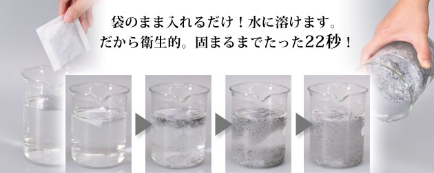 非常用トイレ セルレット 50回分（凝固剤のみ）の説明