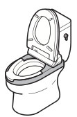 TOTO 補高便座 30mm(3cm) エロンゲート穴(EWC451N)の説明