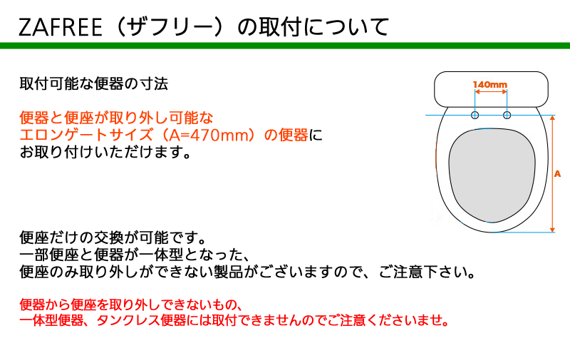 ザフリーの取り付けについて