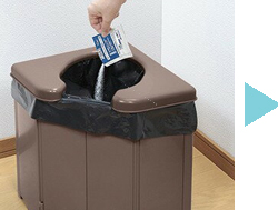 ータブルコーナートイレ 非常用簡易トイレ