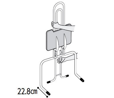 トイレ安楽タイム AKT-0901 姿勢キープの説明