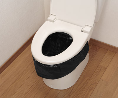 防災用トイレ袋 30回分 R-47 汚物袋・凝固剤30回分セットの説明