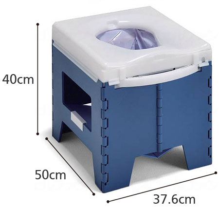 手動ラップ式簡易トイレ ラップポン PF-1 消耗品30回分つき
のサイズ