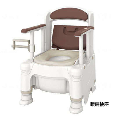 安寿 ポータブルトイレFX-30S(側面ガードなし) らくゾウくん 暖房便座の説明