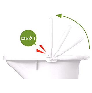 安寿 ポータブルトイレFX-30(自動ラップ) らくゾウくん 暖房便座の説明
