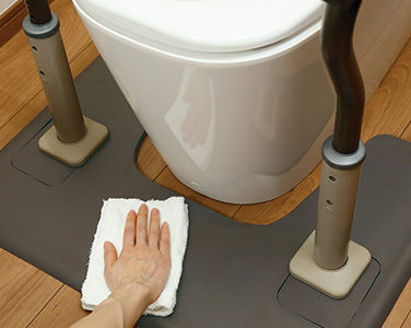 トイレ用片手すり　スムーディ  XPN-L80833　工事不要の説明