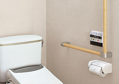 トイレ用片手すり　スムーディ  XPN-L80833　工事不要の説明