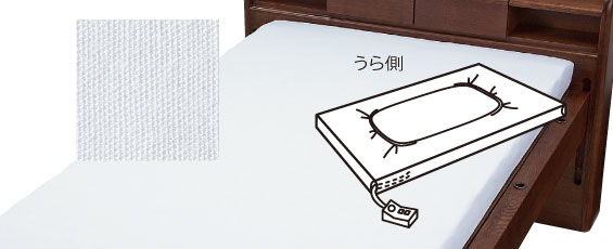 床周り3点セット2 ベッドパッド+ボックスシーツ2枚 レギュラー195cmの説明