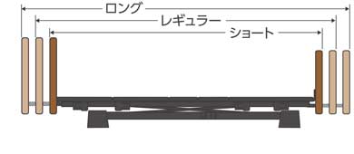選べるベッドサイズ