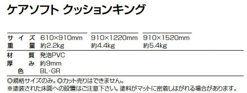 ケアソフトクッションキング 衝撃吸収ベッドサイドマット