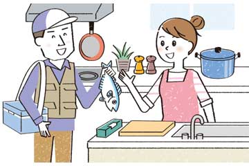 魚介類の処理にも