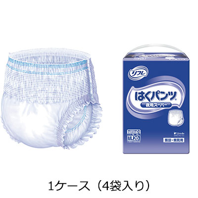 新しいスタイル リブドゥ Gはくパンツ夜用スーパー 大人用おむつ 1ケース（4袋 その他