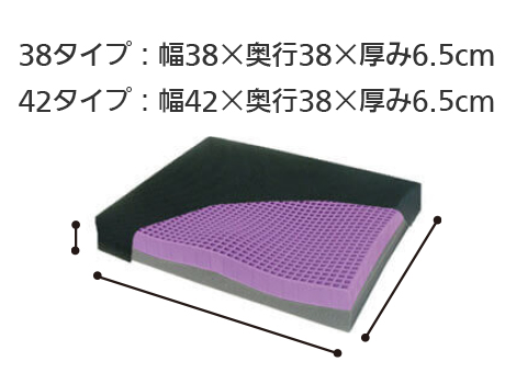 ジェルトロンクッション ジェルトロン+3Dフォーム 車椅子