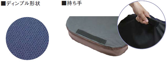 >車いす用クッション レスポ MRSPNV/MRSPORの説明